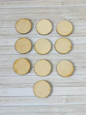 Disques en bois brut pour jeux éducatifs, activités sensorielles et créations artisanales
