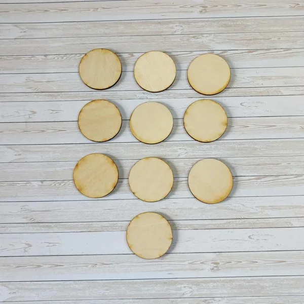 Disques en bois brut pour jeux éducatifs, activités sensorielles et créations artisanales