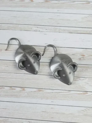 Souris grises imprimées en 3D, figurines en plastique PLA pour jeux sensoriels, plateaux éducatifs et activités sur le thème des animaux