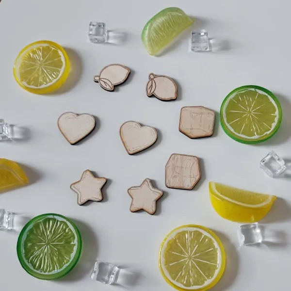 Formes bois limonade citrons glaçons activité sensorielle enfant