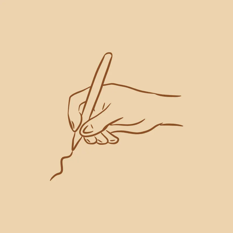 Icône d’une main dessinant représentant la conception personnalisée sur mesure